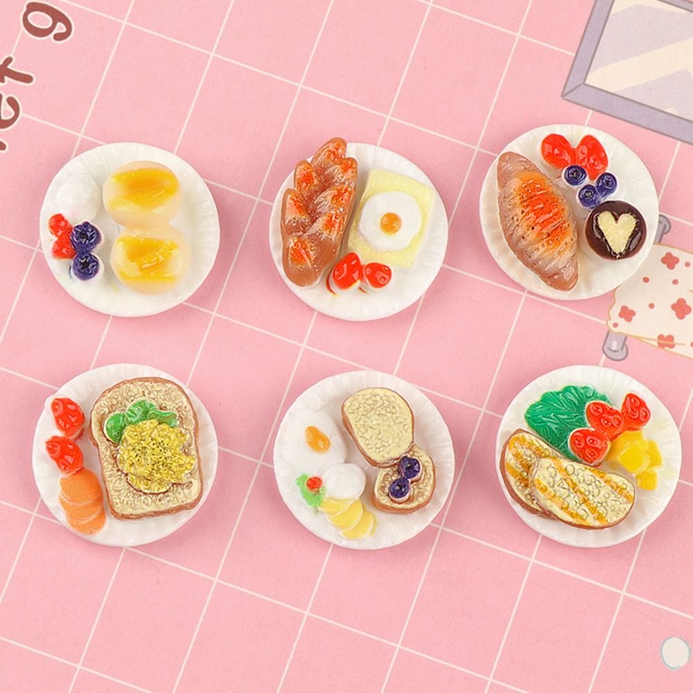 Kids Outdoor Kitchen Accessories - Yaratıcı Dollhouse minyatür simülasyon gıda modeli