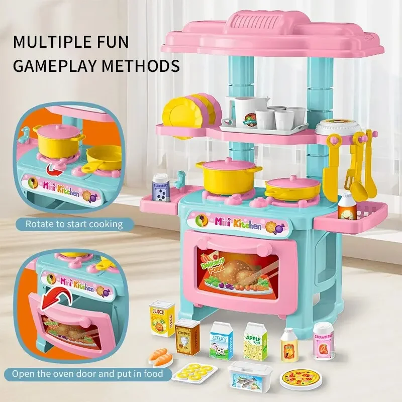Kids Outdoor Kitchen Accessories - Mini Mutfak Tezgahı Oyun Seti, Kendin