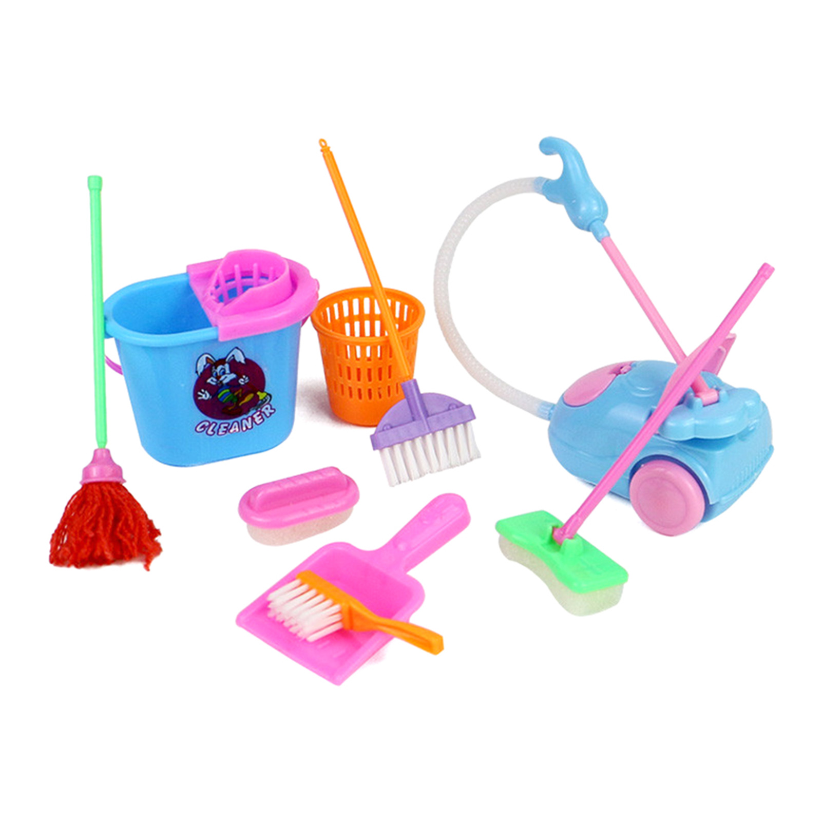 Kids Outdoor Broom - Mutfak Ev Temizlik Süpürgesi Oyuncak Parlak