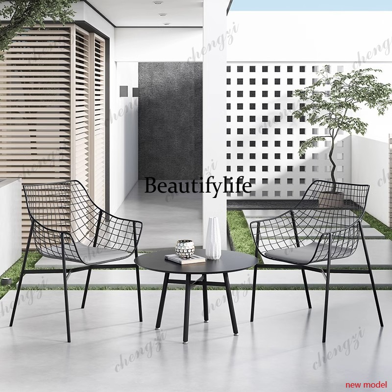 Kids Outdoor Furniture Set - Döşemeli Minimalist Bahçe Mobilya Setleri İskandinav