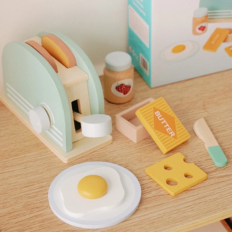 Ahşap Simülasyon Tost Makinesi - Kids Outdoor Kitchen Accessories incelemesi ve fiyatı